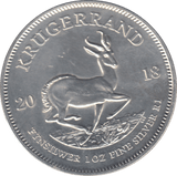 2018 SILVER ONE OUNCE FINE SILVER KRUGERRAND SOUTH AFRICA - SILVER WORLD COINS - Cambridgeshire Coins