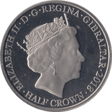 2018 SILVER PLATED HALFCROWN GIBRALTAR - WORLD COINS - Cambridgeshire Coins