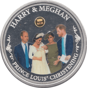 2018 SILVER PLATED HARRY & MEGHAN ROYAL WEDDING COMMEMORATIVE COIN - WORLD COINS - Cambridgeshire Coins
