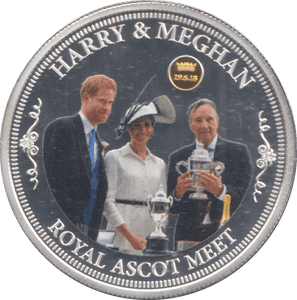 2018 SILVER PLATED HARRY & MEGHAN ROYAL WEDDING COMMEMORATIVE COIN - WORLD COINS - Cambridgeshire Coins