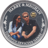 2018 SILVER PLATED HARRY & MEGHAN ROYAL WEDDING COMMEMORATIVE COIN - WORLD COINS - Cambridgeshire Coins