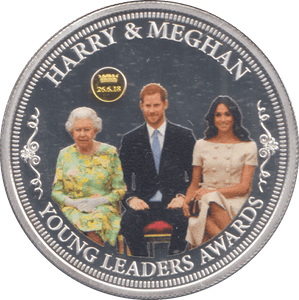 2018 SILVER PLATED HARRY & MEGHAN ROYAL WEDDING COMMEMORATIVE COIN - WORLD COINS - Cambridgeshire Coins