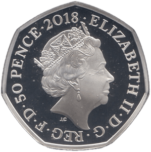 2018 SILVER PROOF FIFTY PENCE PADDINGTON BUCKINGHAM PALACE GREAT BRITAIN - SILVER WORLD COINS - Cambridgeshire Coins