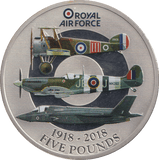 2018 SILVER PROOF FIVE POUND ROYAL AIR FORCE BAILIWICK OF JERSEY - SILVER WORLD COINS - Cambridgeshire Coins