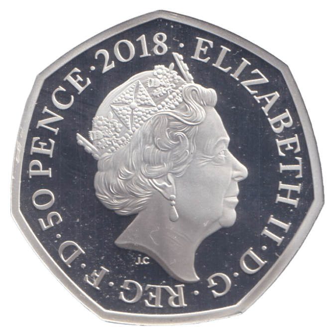 2018 SILVER PROOF FLOPSY BUNNY 50P - 50P Silver Proof - Cambridgeshire Coins