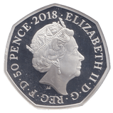 2018 SILVER PROOF FLOPSY BUNNY 50P - 50P Silver Proof - Cambridgeshire Coins