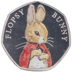 2018 SILVER PROOF FLOPSY BUNNY 50P - 50P Silver Proof - Cambridgeshire Coins