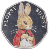 2018 SILVER PROOF FLOPSY BUNNY 50P - 50P Silver Proof - Cambridgeshire Coins