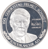 2018 SILVER PROOF GERMANY MEDALLION CHANCELLOR HELMUT SCHMIDT - WORLD COINS - Cambridgeshire Coins