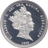 2018 SILVER PROOF GIBRALTAR ONE CROWN - MEDALS & MEDALLIONS - Cambridgeshire Coins