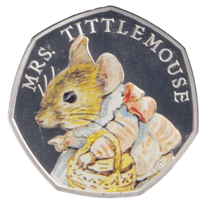 2018 SILVER PROOF MRS TITTLEMOUSE 50P - 50P Silver Proof - Cambridgeshire Coins