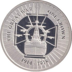 2018 SILVER PROOF ONE CROWN THE GREAT WAR - Silver Proof - Cambridgeshire Coins