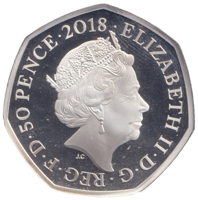 2018 SILVER PROOF PADDINGTON AT BUCKINGHAM PALACE 50P - 50P Silver Proof - Cambridgeshire Coins