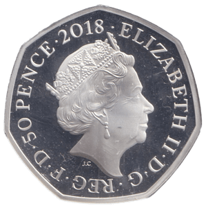 2018 SILVER PROOF PADDINGTON AT STATION 50P - 50P Silver Proof - Cambridgeshire Coins