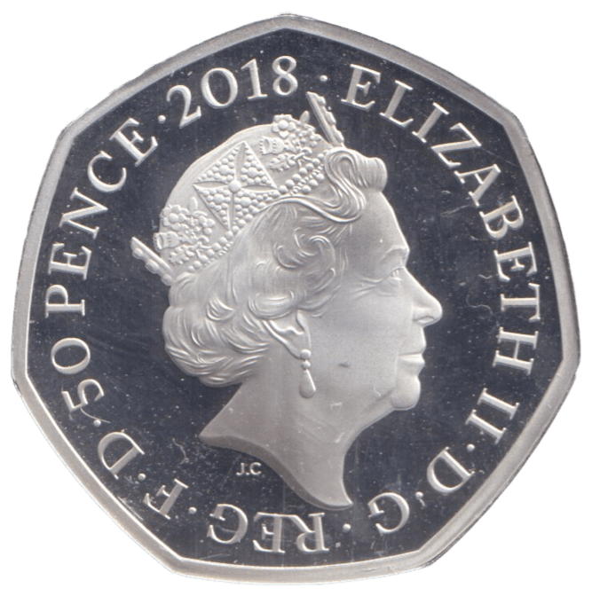 2018 SILVER PROOF PADDINGTON AT STATION 50P - 50P Silver Proof - Cambridgeshire Coins