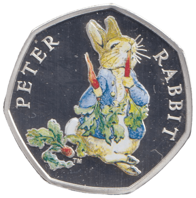 2018 SILVER PROOF PETER RABBIT 50P – Cambridgeshire Coins