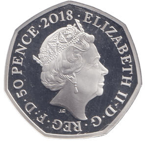 2018 SILVER PROOF PETER RABBIT 50P - 50P Silver Proof - Cambridgeshire Coins