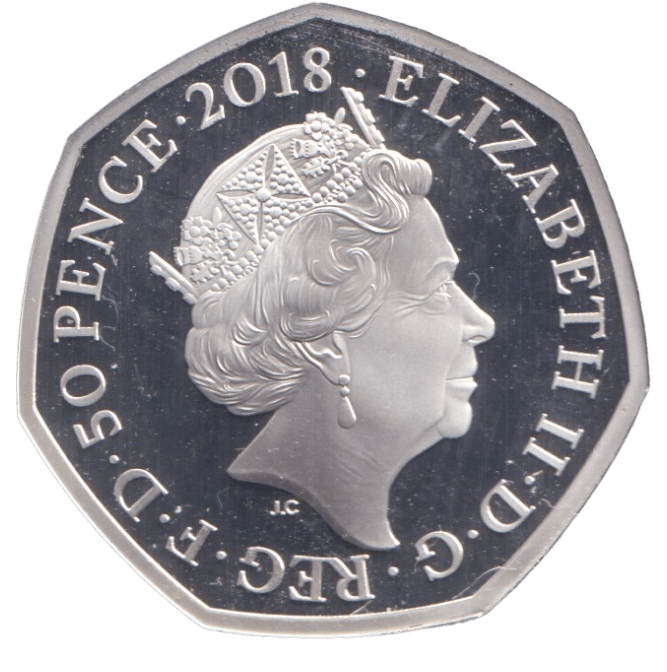 2018 SILVER PROOF PETER RABBIT 50P - 50P Silver Proof - Cambridgeshire Coins