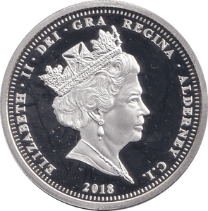2018 SILVER PROOF PLATED FIVE POUND TRISTAN DA CUNHA - WORLD COINS - Cambridgeshire Coins