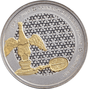 2018 SILVER PROOF PLATED ONE CROWN TRISTAN DA CUNHA - WORLD COINS - Cambridgeshire Coins