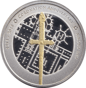 2018 SILVER PROOF PLATED ONE CROWN TRISTAN DA CUNHA - WORLD COINS - Cambridgeshire Coins