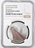 2018 SILVER PROOF PORTRAIT OF BLACKPOOL ( NGC ) PF 68 ULTRA CAMEO - NGC SILVER COINS - Cambridgeshire Coins