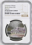 2018 SILVER PROOF PORTRAIT OF BRIGHTON ( NGC ) PF 68 ULTRA CAMEO - NGC SILVER COINS - Cambridgeshire Coins