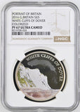 2018 SILVER PROOF PORTRAIT OF WHITE CLIFFS OF DOVER ( NGC ) PF 67 ULTRA CAMEO - NGC SILVER COINS - Cambridgeshire Coins