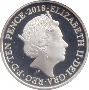 2018 SILVER PROOF TEN PENCE - SILVER WORLD COINS - Cambridgeshire Coins