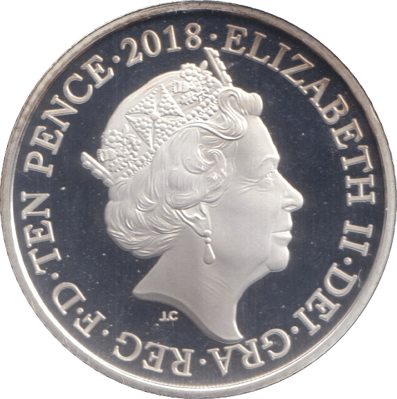 2018 SILVER PROOF TEN PENCE - SILVER WORLD COINS - Cambridgeshire Coins