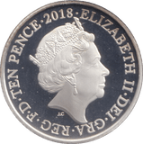2018 SILVER PROOF TEN PENCE - SILVER WORLD COINS - Cambridgeshire Coins