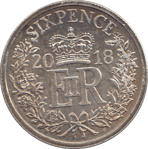 2018 SILVER SIXPENCE ( UNC ) - WORLD COINS - Cambridgeshire Coins