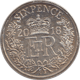 2018 SILVER SIXPENCE ( UNC ) - WORLD COINS - Cambridgeshire Coins