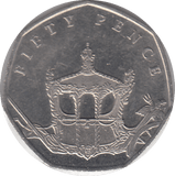 2018 STAGE COACH 50P ISLE OF MAN - WORLD COINS - Cambridgeshire Coins