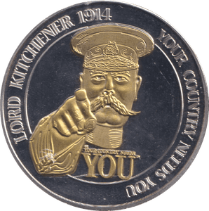 2018 THE GREAT WAR MEDALLION LORD KITCHENER - WORLD COINS - Cambridgeshire Coins