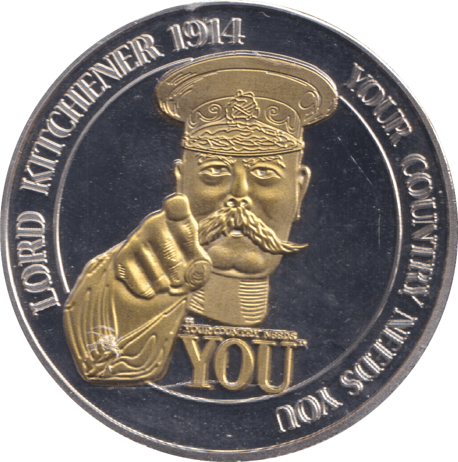 2018 THE GREAT WAR MEDALLION LORD KITCHENER - WORLD COINS - Cambridgeshire Coins