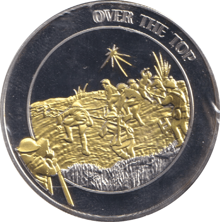 2018 THE GREAT WAR MEDALLION OVER THE TOP - WORLD COINS - Cambridgeshire Coins