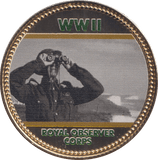 2018 THE ROYAL BRITISH LEGION WWII ROYAL OBSERVER CORPS - WORLD COINS - Cambridgeshire Coins