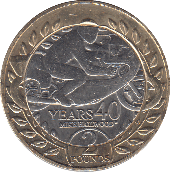 2018 TT MIKE HAILWOOD £2 ISLE OF MAN - WORLD COINS - Cambridgeshire Coins