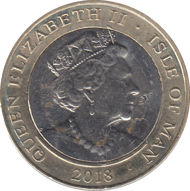 2018 TT MIKE HAILWOOD £2 ISLE OF MAN - WORLD COINS - Cambridgeshire Coins