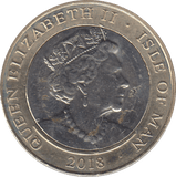 2018 TT MIKE HAILWOOD £2 ISLE OF MAN - WORLD COINS - Cambridgeshire Coins