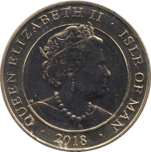2018 TT TWO POUNDS ISLE OF MAN - WORLD COINS - Cambridgeshire Coins