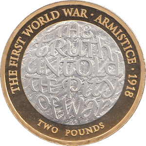 2018 TWO POUND £2 PROOF COIN ARMISTICE OF 1918 - £2 Proof - Cambridgeshire Coins