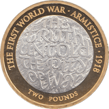 2018 TWO POUND £2 PROOF COIN ARMISTICE OF 1918 - £2 Proof - Cambridgeshire Coins