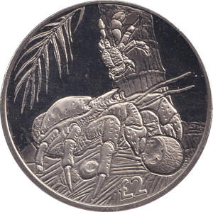 2018 TWO POUNDS COCONUT CRABS BRITISH INDIAN OCEAN TERRITORY - WORLD COINS - Cambridgeshire Coins