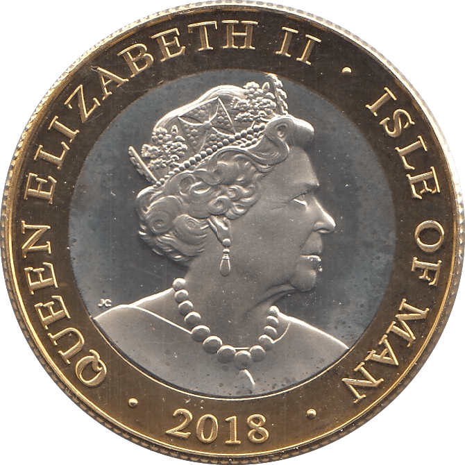 2018 TWO POUNDS ISLE OF MAN - WORLD COINS - Cambridgeshire Coins