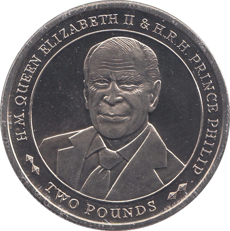 2018 TWO POUNDS QUEEN ELIZABETH & PRINCE PHILLIP ( BU ) - WORLD COINS - Cambridgeshire Coins