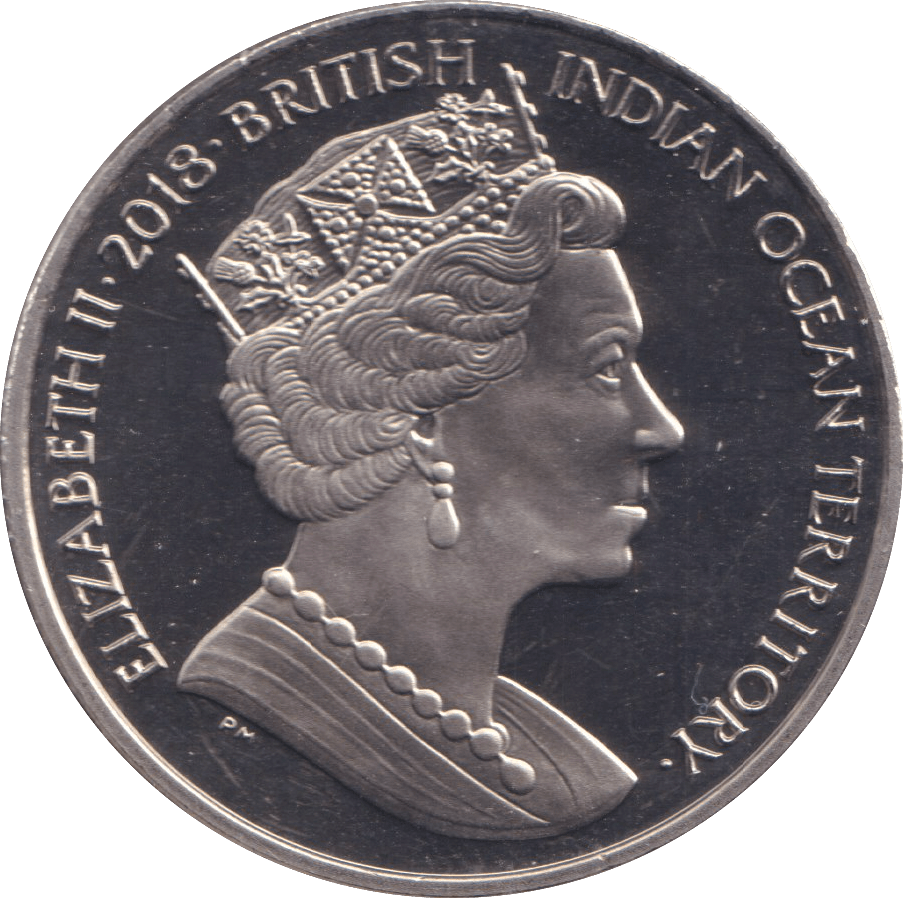 2018 TWO POUNDS THE LION AND THE UNICORN BRITISH INDIAN OCEAN TERRITORY - WORLD COINS - Cambridgeshire Coins
