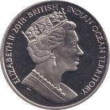 2018 TWO POUNDS THE LION AND THE UNICORN BRITISH INDIAN OCEAN TERRITORY - WORLD COINS - Cambridgeshire Coins