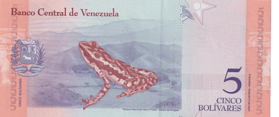 2018 VENEZUELA 5 BOLIVARES BANKNOTE REF-1849 - WORLD BANKNOTES - Cambridgeshire Coins